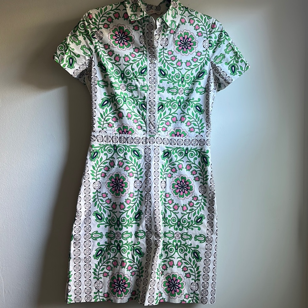 Tory Burch Happy Times Shirt Dress, size 2
